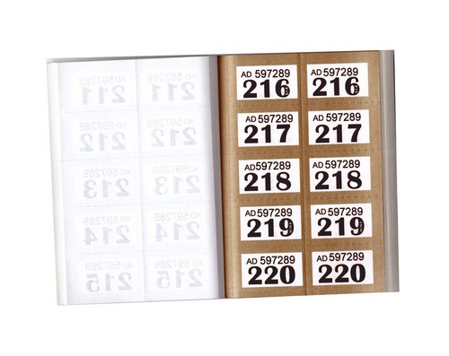 [Set of 48] 1-1000 Cloakroom Raffle Tickets Numbered Security Coded Tombola Draw - Picture 8 of 11