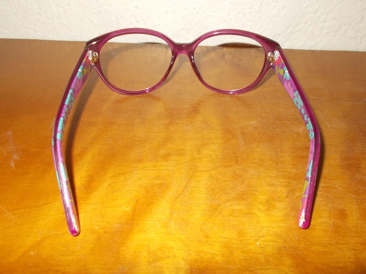 Vera Bradley Fluttery Purple Floral Frame Sunglasses | eBay