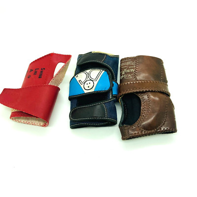 Three Vintage Bowling Glove Wrist Brace Petite/Small Don Carter, Robby Leather