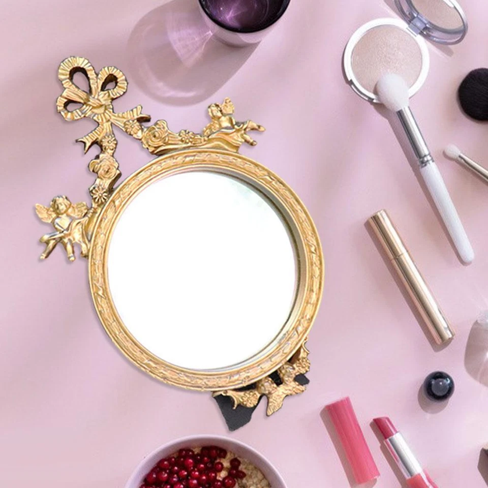 Gazechimp Deko Wandspiegel Kosmetikschalen Schminkspiegel für Schlafzimmer Kommode - Bild 4 von 4