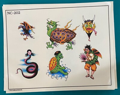 Spaulding and Rogers Tattoo Flash Sheet NC-202