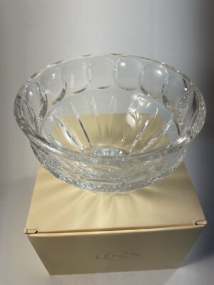 Lenox Full Lead Crystal Bowl 6'' Made In Czech Republic In Original Box