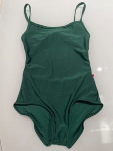 dark green leotard