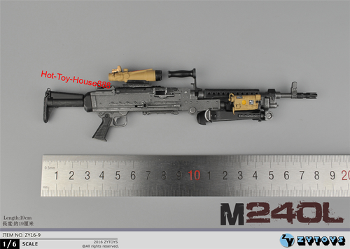 1/6 Scale US M240B/M240L Machine Gun W/ Metal Bullet Chain Fit for 12" Figure - Picture 14 of 23