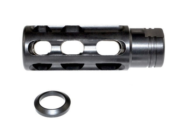 All Steel 1/2x28 TPI Thread Muzzle Brake For .22LR/556/223 With Washer ...