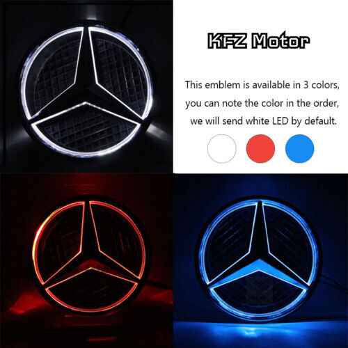Car Front Grille LED Emblem Light for Mercedes Benz Illuminated Logo