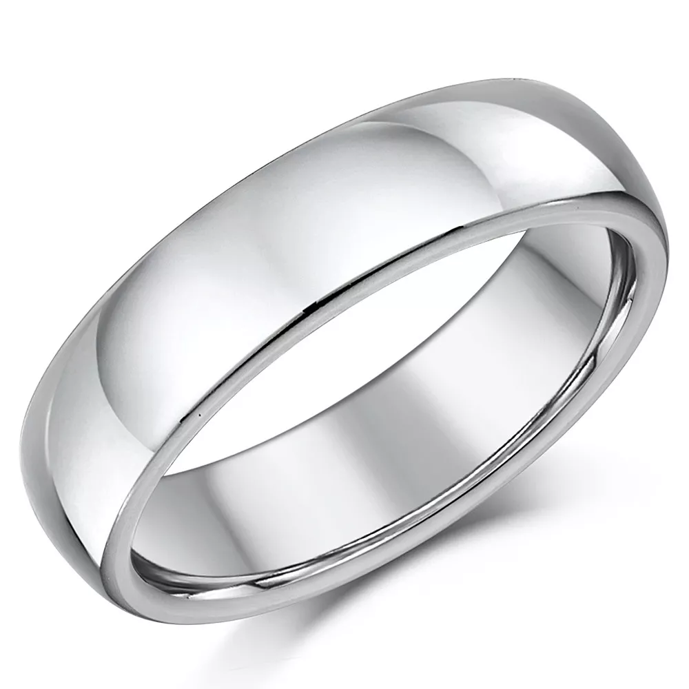 Tungsten and shop platinum wedding band