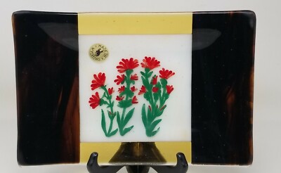 Bucking Bronco - Wyoming Fused  Art Glass Platter