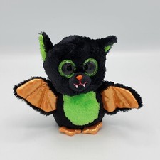 Ty Beanie BOOS Beastie Bat Plush 6" Halloween Green Glitter Eyes Soft Toy No Tag