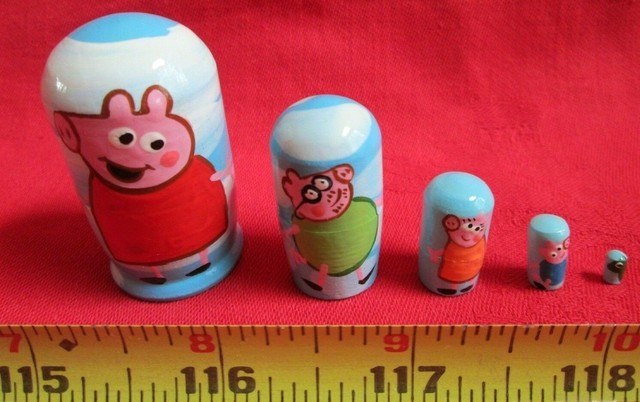 peppa pig nesting dolls