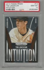 2014 Panini Prizm Tim Lincecum Intuition PSA 10
