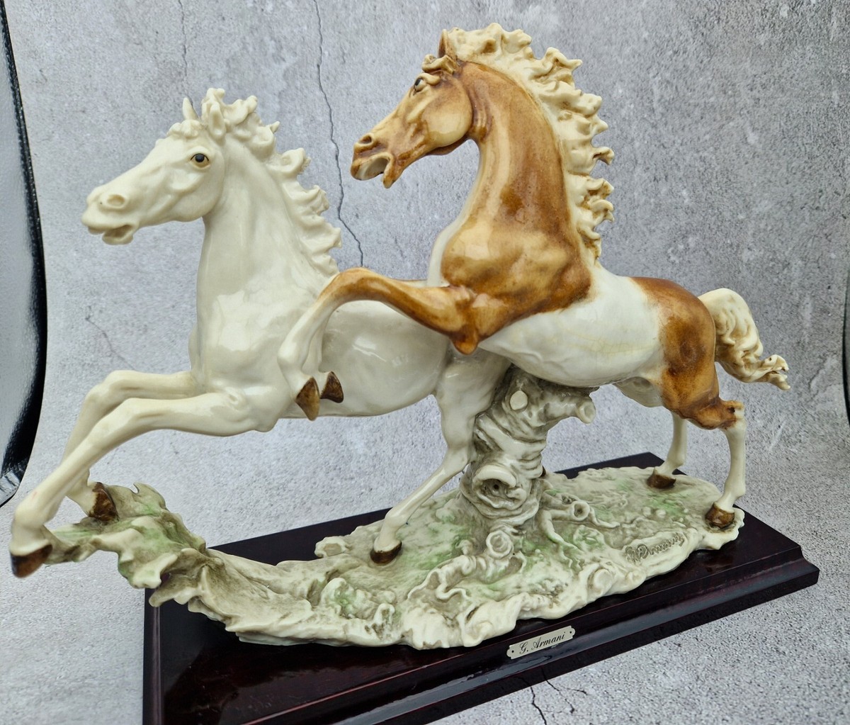RARE GIUSEPPE ARMANI RUNNING HORSE SCULPTURE STATUE FIGURINE 13