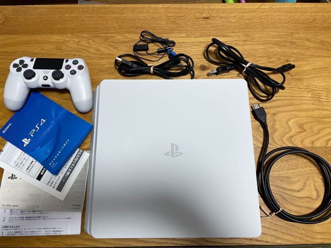 SONY PS4 PlayStation 4 Slim CUH-2200B B02 Glacier White HDD 1TB