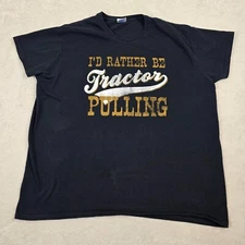Tractor Pulling Shirt Mens XXL Dad Farmer Car Guy Gilden Graphic Tee Casual Fun