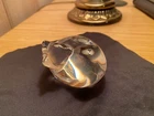 Steuben Sleeping Cat Crystal Glass Paperweight! Signed, no box.