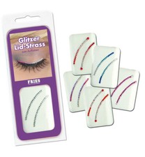2 x Designer Glitter Lid Rhinestone Eyelid Rhinestone Stripe Makeup Makeup 6 Models