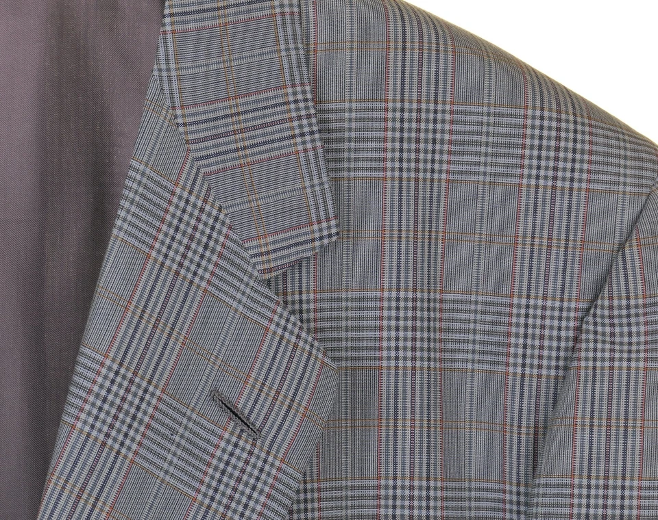 Chaqueta Blazer Abrigo Deportivo Lana Años 120 Verde Cuadros D’Avenza Hecho en ITALIA 48 R Foto 3 de 4