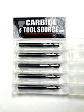 1/4" Dia x 3/4" LOC x 2-1/2" OAL 2 Flute CNC Carbide End Mill 5-Pack USA B14