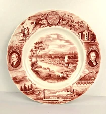 The Oregon Plate Vintage Meier & Frank Co. Johnson Bros England