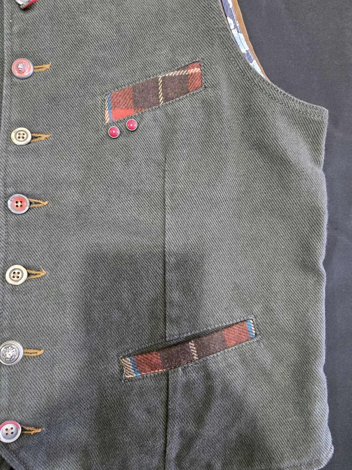 Garry's Earth Vest Handcrafted Made In Italy Size M Cod.36 image 5