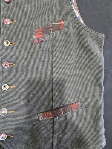 Garry's Earth Vest Handcrafted Made In Italy Size M Cod.36 image 5