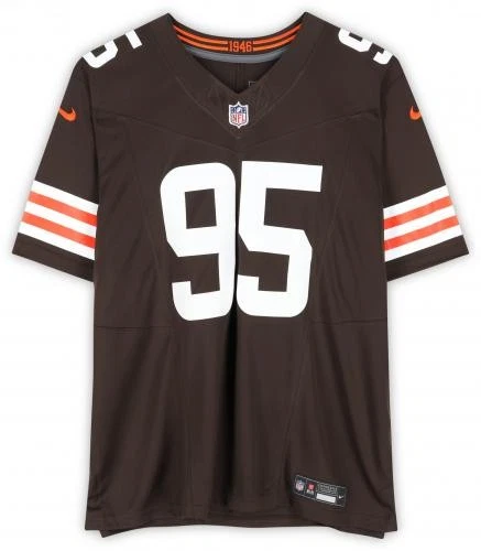 Myles Garrett Cleveland Browns Autographed Nike Brown Limited Jersey - Image 4 of 4