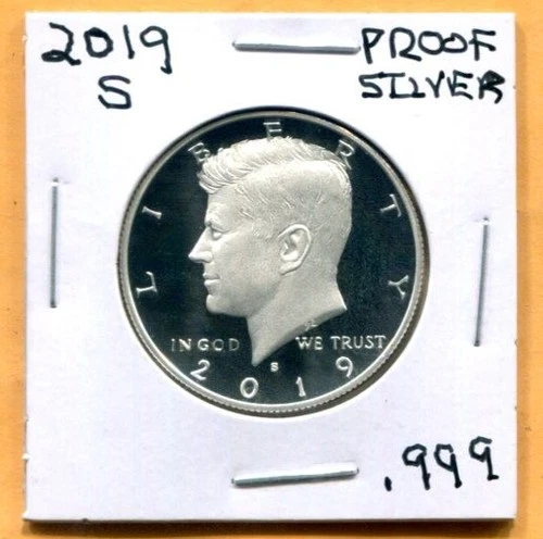 Gem 2019-S Proof Ultra-Cameo Silver (.999) Kennedy Half Dollar - Free Shipping