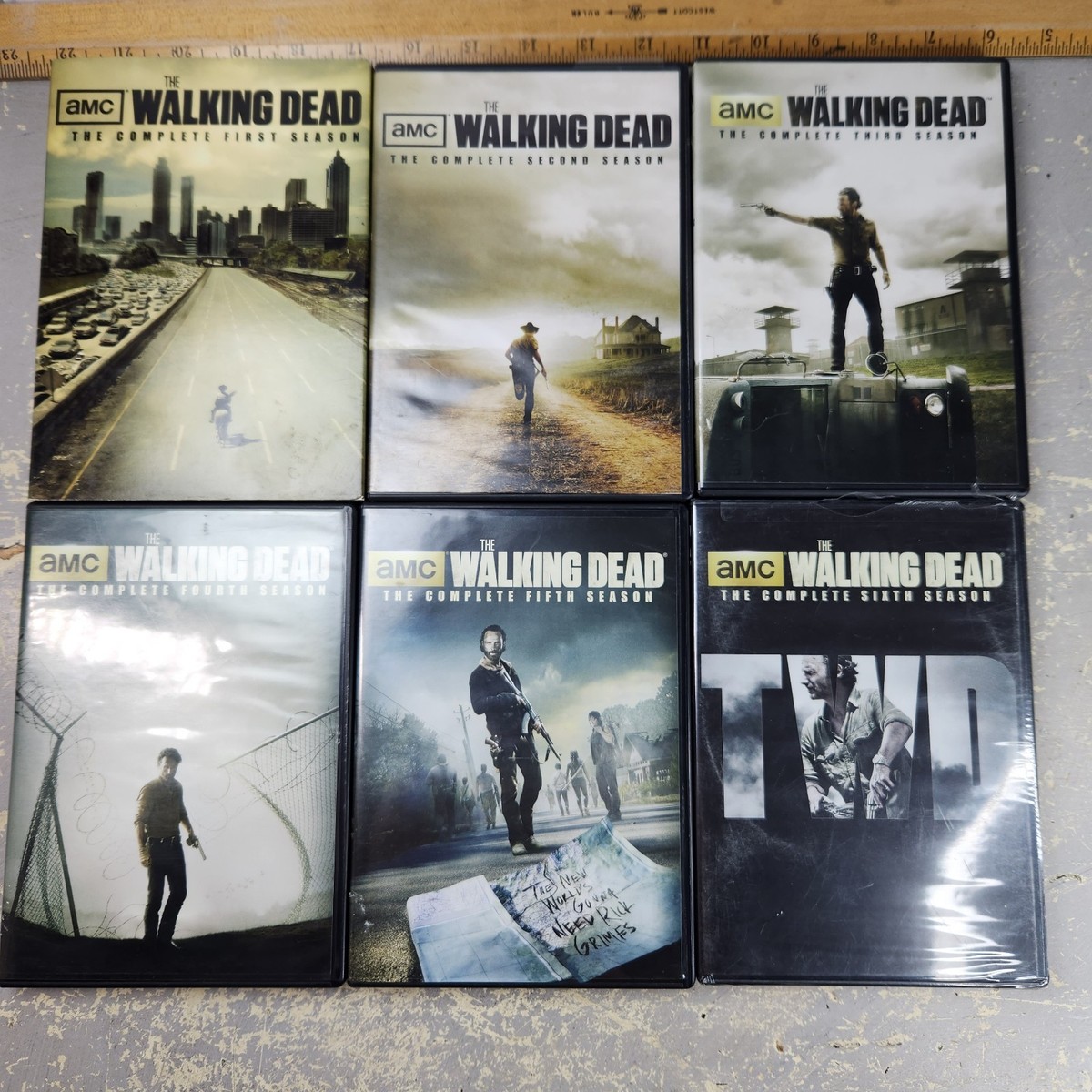 The Walking Dead DVD Lot Seasons 1 2 3 4 5 6 AMC Zombie Apocalypse