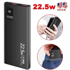 Portable Power Bank 2USB External Battery Backup Charger 998000mAh Fast Charging