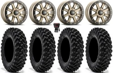 ITP Inertia Beadlock 15" Wheels Br +40mm 30" Warrior XT Tires Textron Wildcat XX