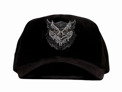 EL BARBAS HATS X LUIS R CONRIQUEZ MENS BLACK SNAPBACK HAT BUHO BLK G5 