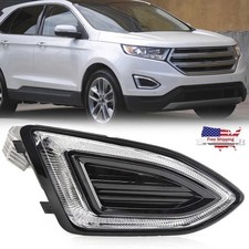 Right Led Front Bumper Clear Fog Light For Ford Edge 2015-2018 Driving Lamp Drl