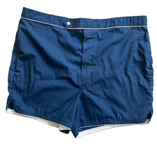 Vintage Laguna Swim Trunks Mens XL Navy Blue Made In California 70s 80s Shorts