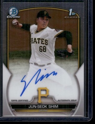 2023 Bowman Chrome Jun-Seok Shim 1st Prospect Autographs #CPA-JSH