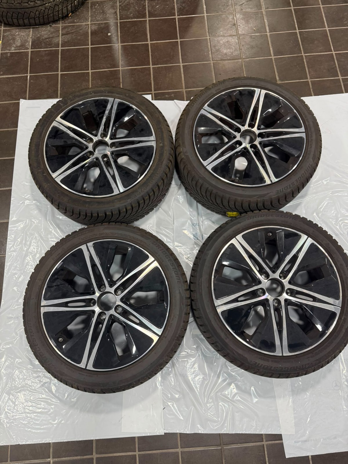 KIT CERCHI LEGA MERCEDES + GOMME BRIDGESTONE 225/45 R18 91H