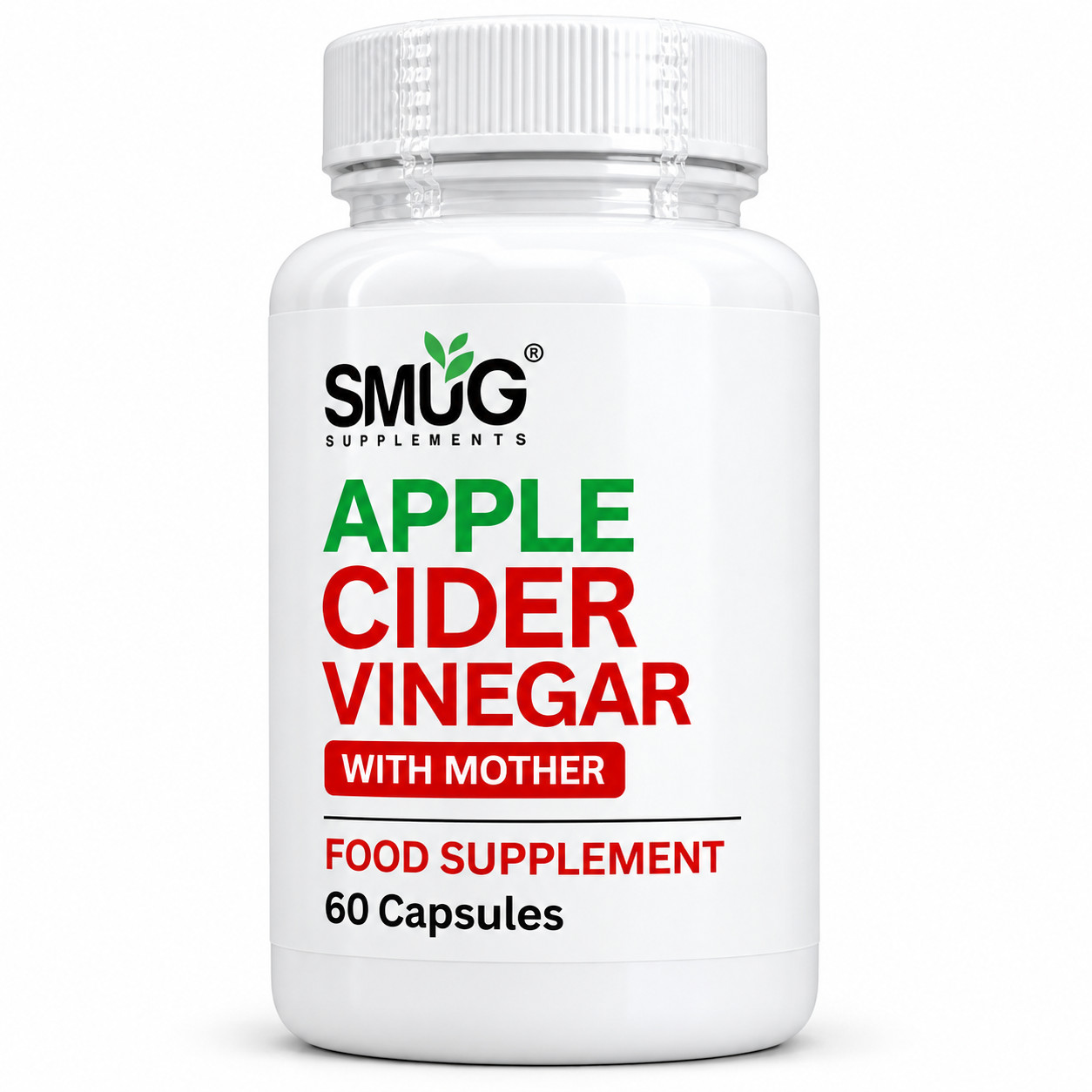 Apple Cider Vinegar with Mother | 60 Capsules | British Made | SMUG Supplements