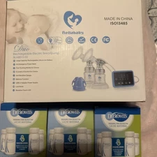 Bellababy Double Rechargeable Electric Breast Feeding Pump Open Box Unopened Bot