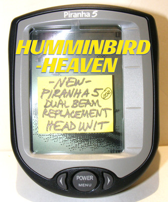 NEW HUMMINBIRD PIRANHA 5 DUAL BEAM PMAX FISHFINDER REPLACEMENT 'HEAD UNIT ONLY'