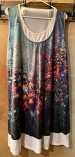 5 Womens Sleeveless Knee Length A-Line Dressed Multicolor Floral Paisley