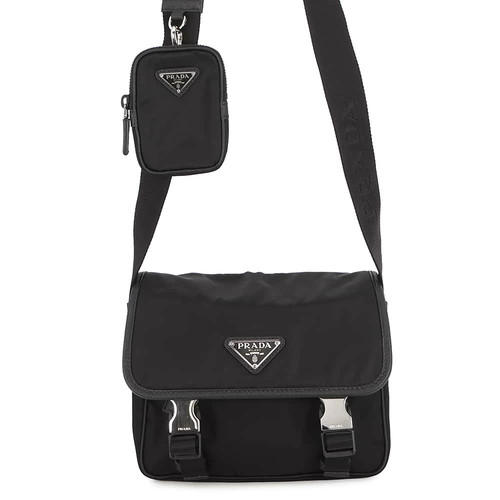 Prada Re-Nylon Nylon Triangle Logo 2VD034 Shoulder Bag Nylon / Leather #TZB1049