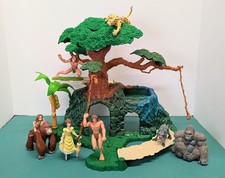 Product Image: HTF Disney TARZAN Jungle Treehouse Playset & FIgures 1999 Burroughs