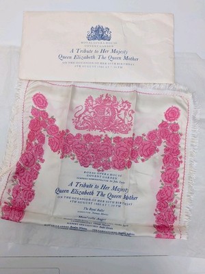 Royal Opera House Seidenprogramm 1980 Queen Elizabeth Queen Mother Royal Ballet