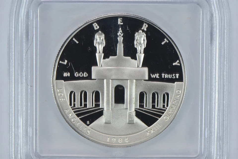 1984-S Olympics Commemorative Silver Dollar PR70 DCAM ICG *9803 - Image 3 of 4