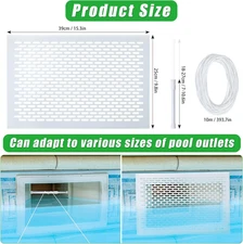 Skimmer Guard Kit Pool Skimmer Net Leaf Skimmer Catcher Shield Protective Spring