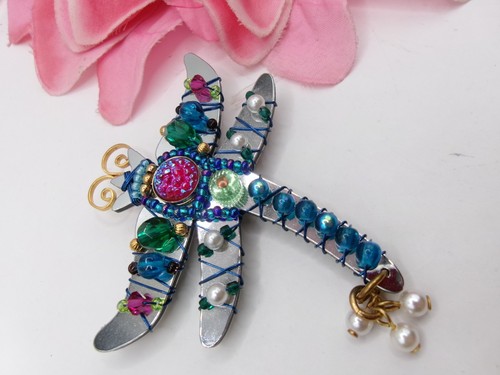Liztech Dragon Fly Bug Pin Brooch