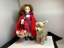 Germany made Steiff Wolf w Ear Button n Tag Little Red Riding Hood by S Gibson