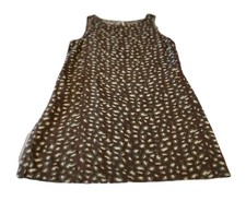 Old Navy Women Dress Large Linen Cotton Sleeveless Jumper Sheath Zip 