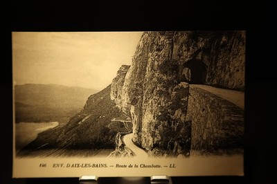 ENV. D'AIX-LES-BAINS Route de la Chambotte alte Postkarte Frankreich LL Verlag