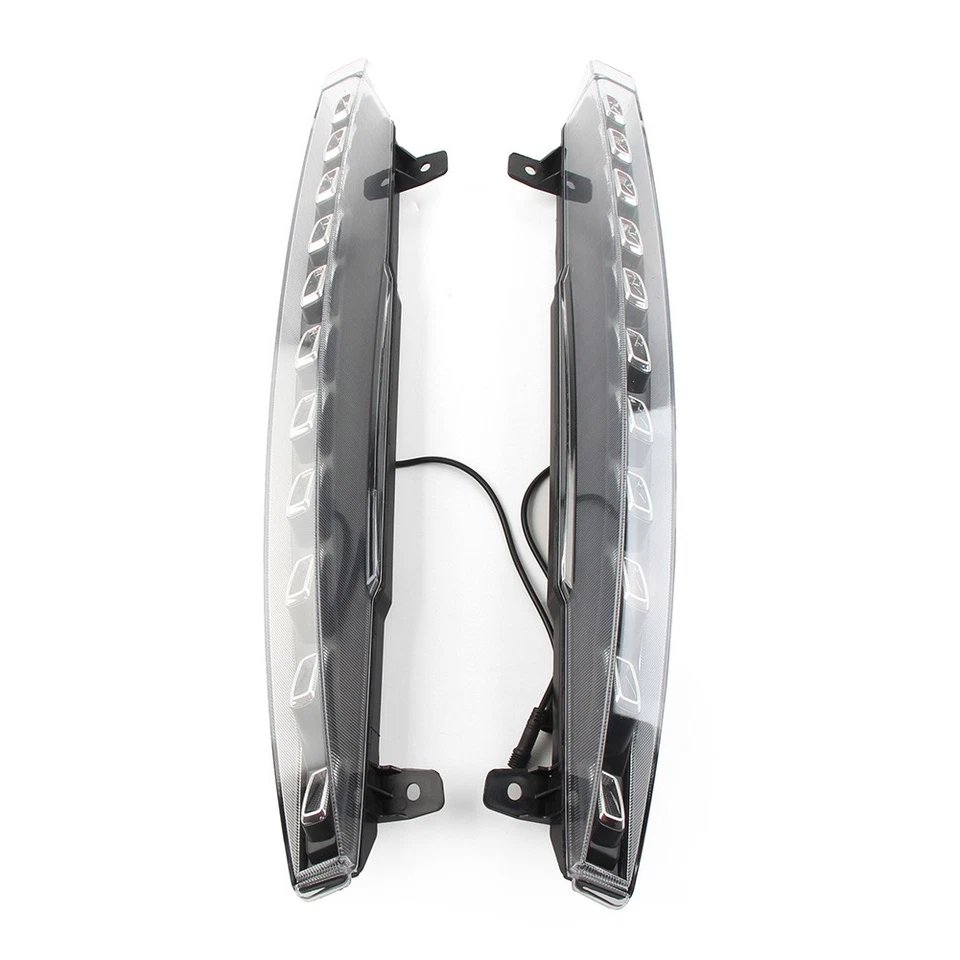 Daytime Running Light For Audi Q7 2010-2013-2015 DRL Turn Signal Fog Lamp LED - Image 4 of 4