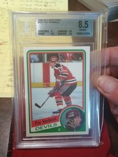 1984 O-Pee-Chee #121 Pat Verbeek New Jersey Devils BGS 8.5 HOF